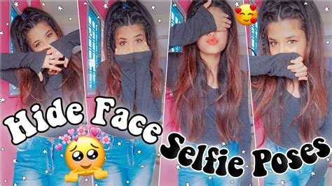 face hiding poses|hidden face selfie for girls.